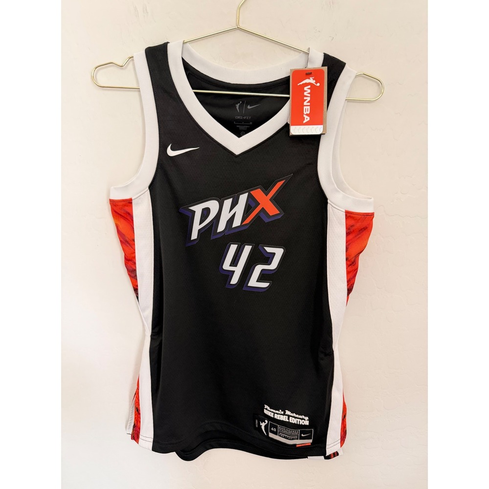 Nike Phoenix Mercury Brittney Griner 42 Rebel Edition WNBA Jersey Black Sz S NWT